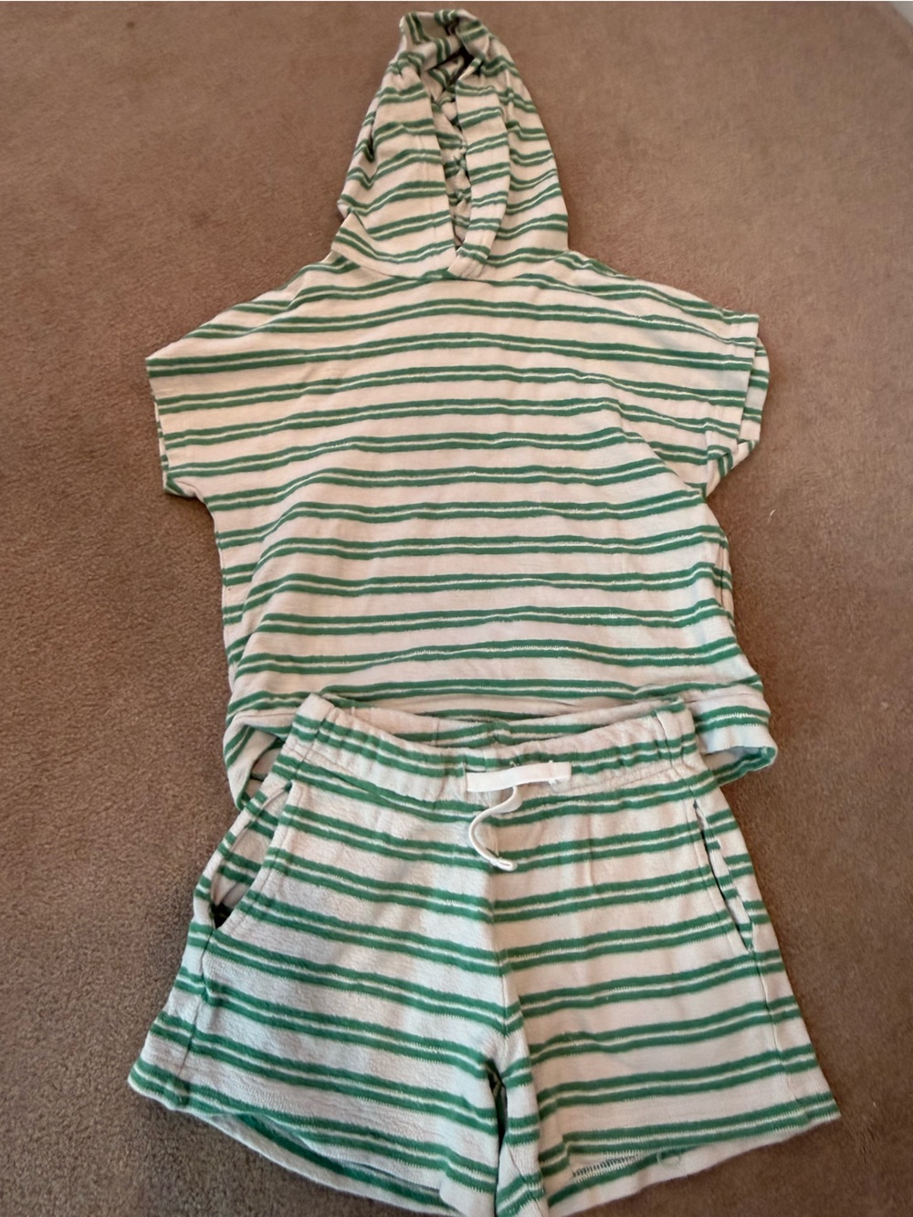 ZARA Green and White Striped SET- Unisex